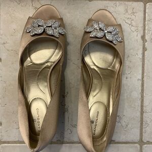 Dressy ladies satin shoes